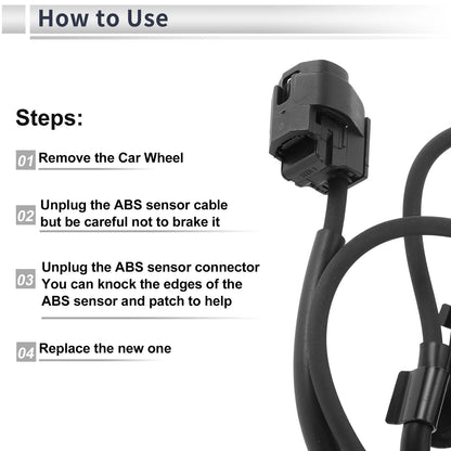 ABS Wheel Speed Sensor for Toyota Camry (2007-2009) 1 Pcs Rear Right