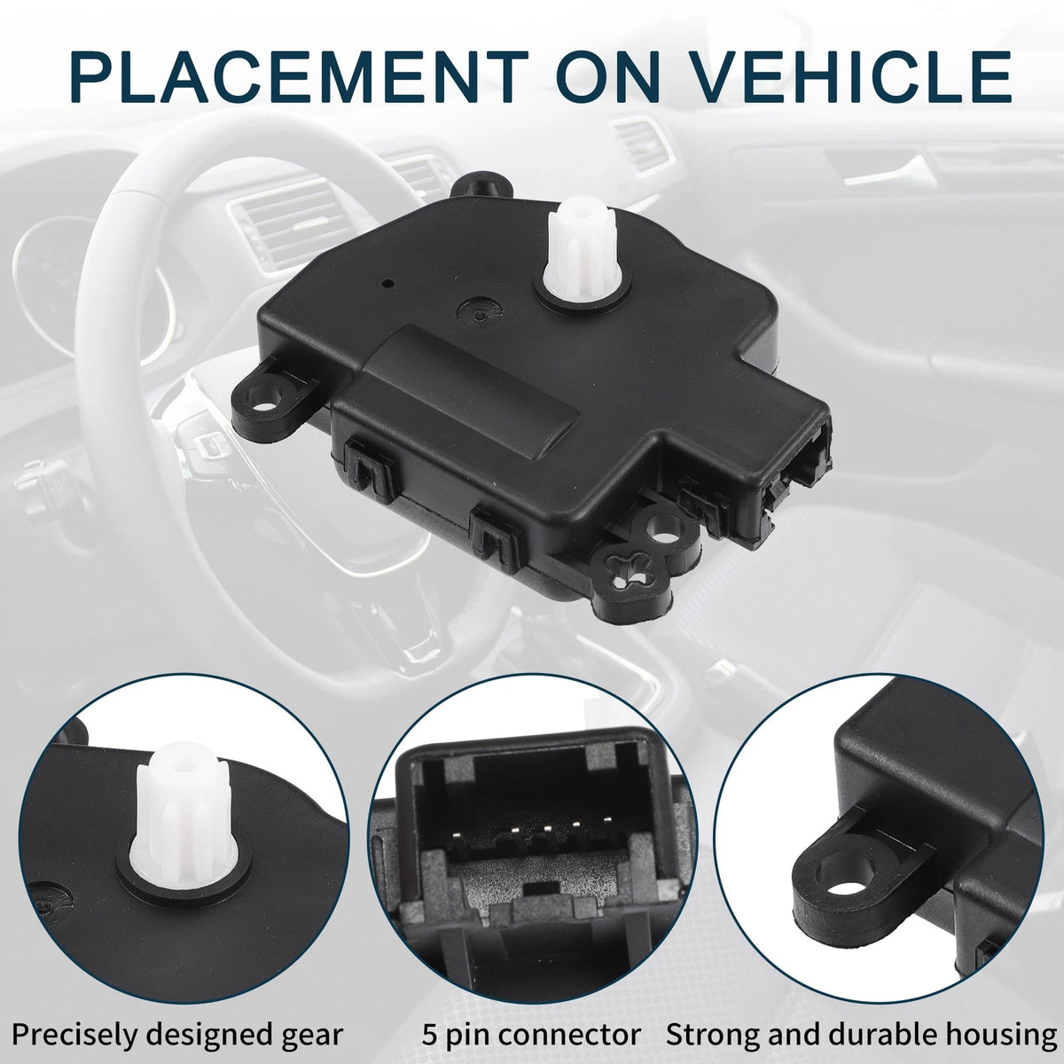 2 x HVAC Heater Blend Door Control Actuator for Ford Fusion (2013)