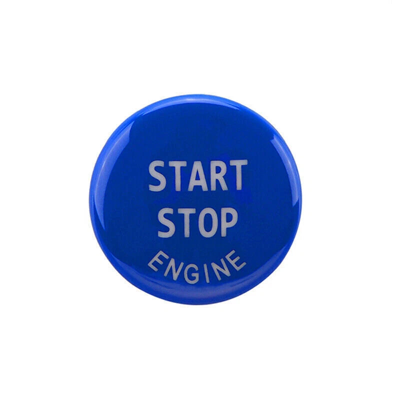 Blue Engine Start Stop Push Button Cover Trim for BMW X5 E90 E92 E60 (2007-2013)