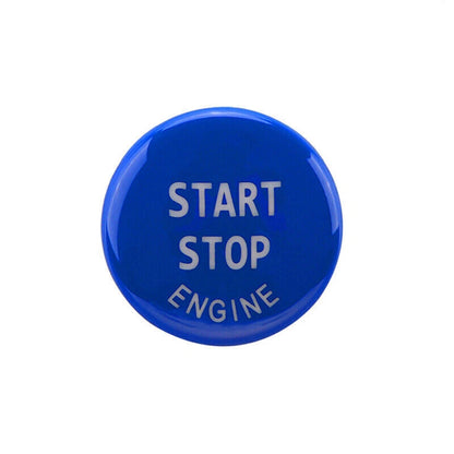 Blue Engine Start Stop Push Button Cover Trim for BMW X5 E90 E92 E60 (2007-2013)