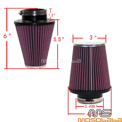 Oval Tapered Air Filter Cleaner for Harley Softail Slim FLSS, Road King