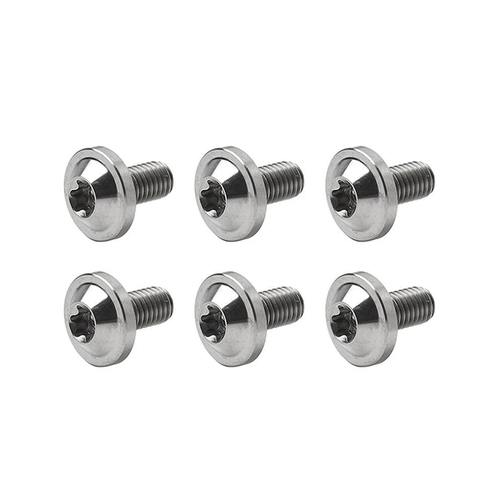 6pcs M6x30mm Titanium Alloy Torx Head Bolts for Bike Motorcycle