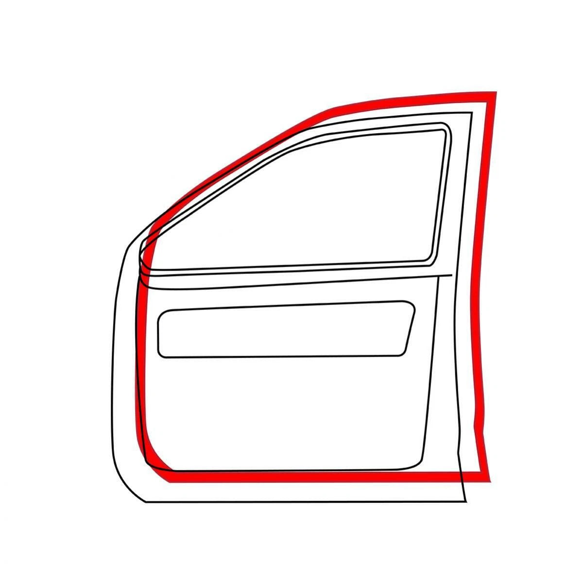Weatherstrip Door Seal Rubber Trim Set F+R Fits Mercedes Benz W114 W115 280E D10