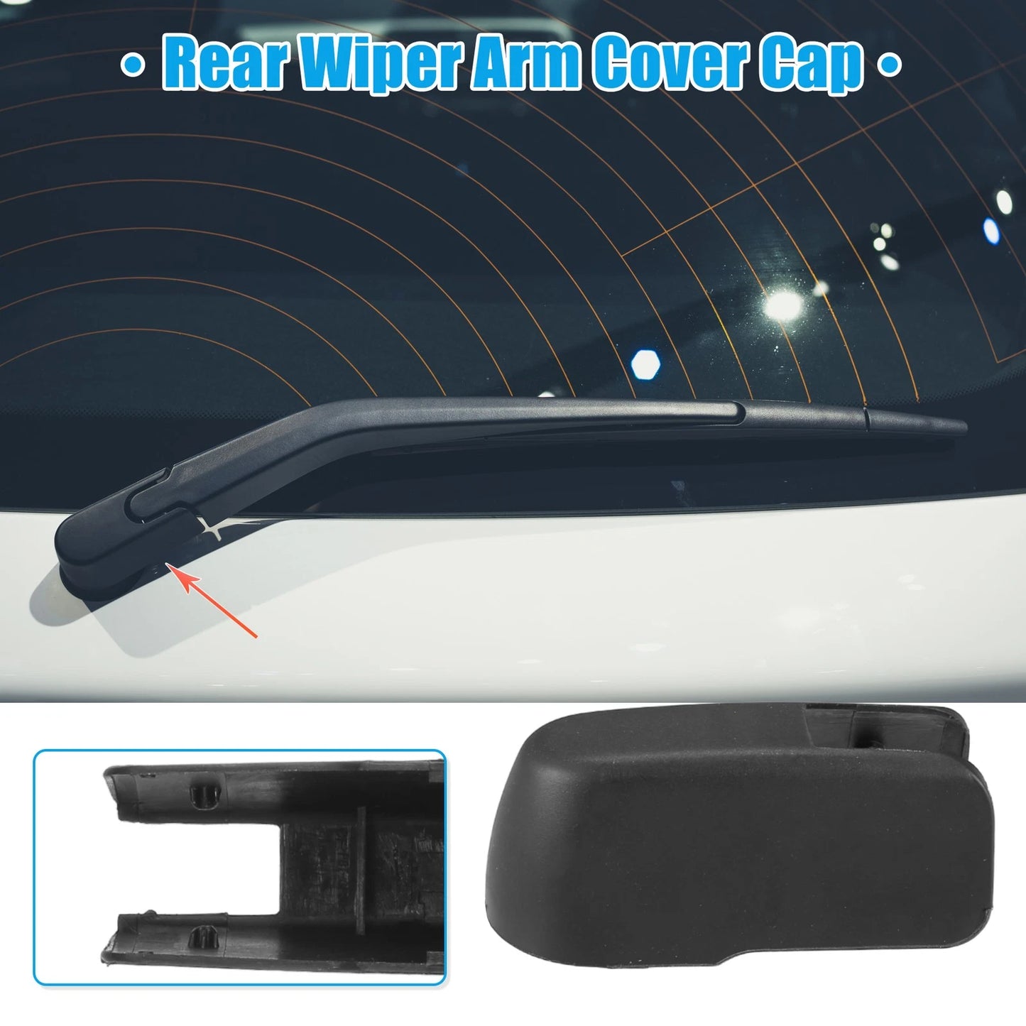 Rear Windshield Wiper Arm Nut Cover Cap for Toyota Highlander (2003–2005)