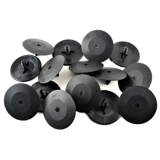 16x Hood Insulation Retainer Pad Clip for 1/4in Hole-2in Dia for Car/Truck