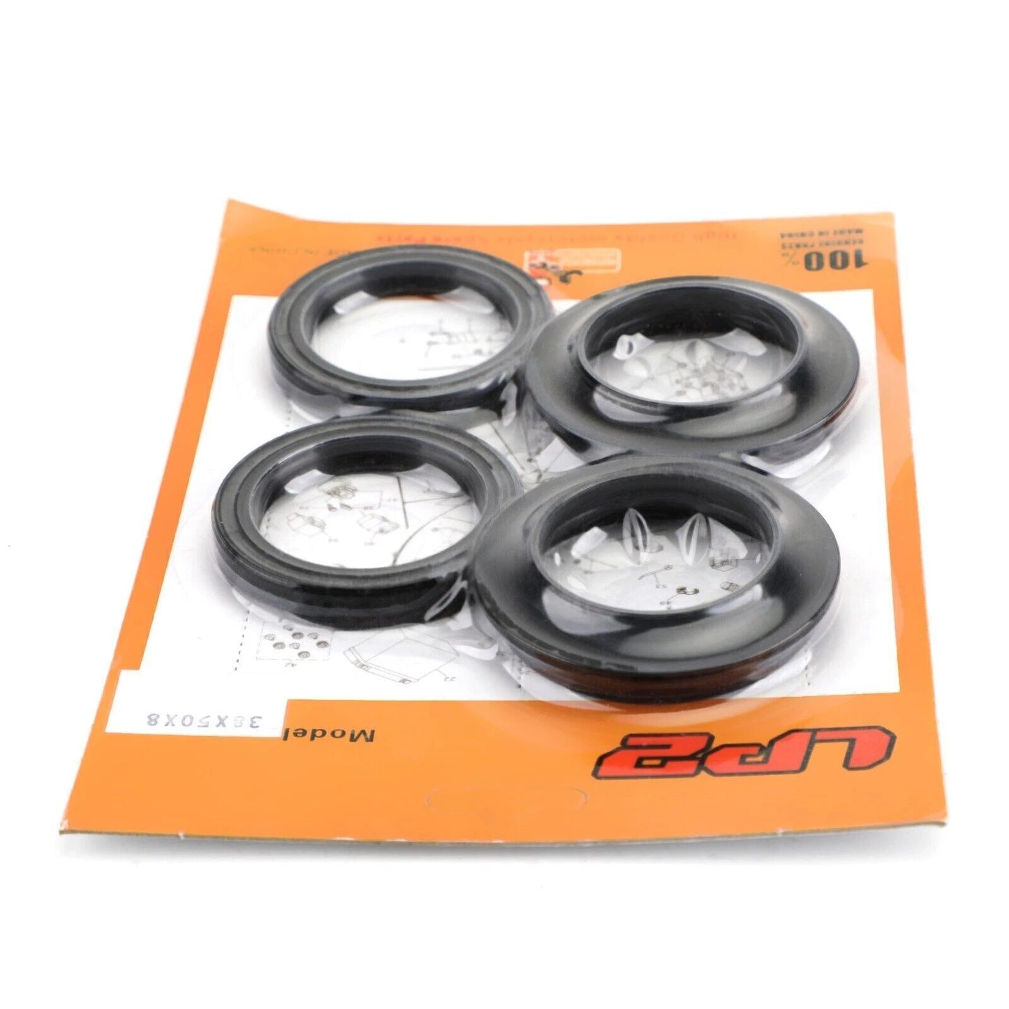 Fork Seal Ring Set with Dust Caps for Kawasaki ZX 500 600 750 GPX (78-01)