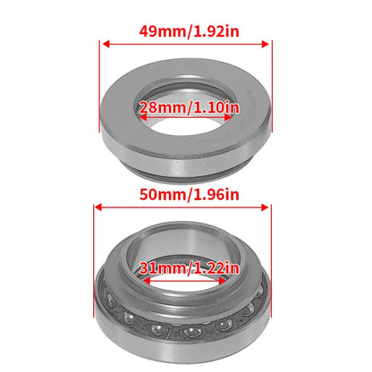 Steering Head Bearing Kit for Honda CB650 CB750 CB250 CB350F CB400T (1971-1982)