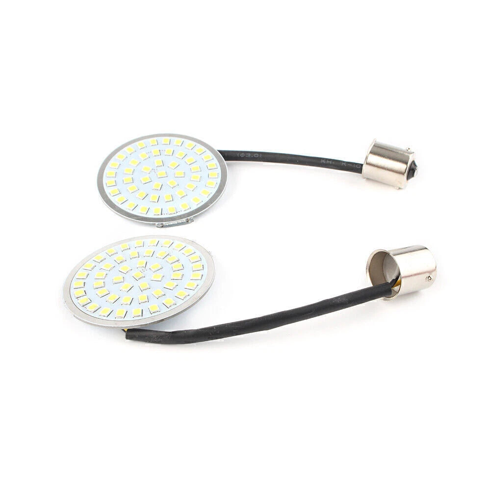 2 x 156 White LED Turn Signal Lights for Harley Sportster Touring