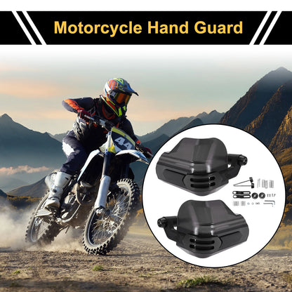 1 Set Universal Hand Guard for Motorcycles Knuckle Protector Black PC