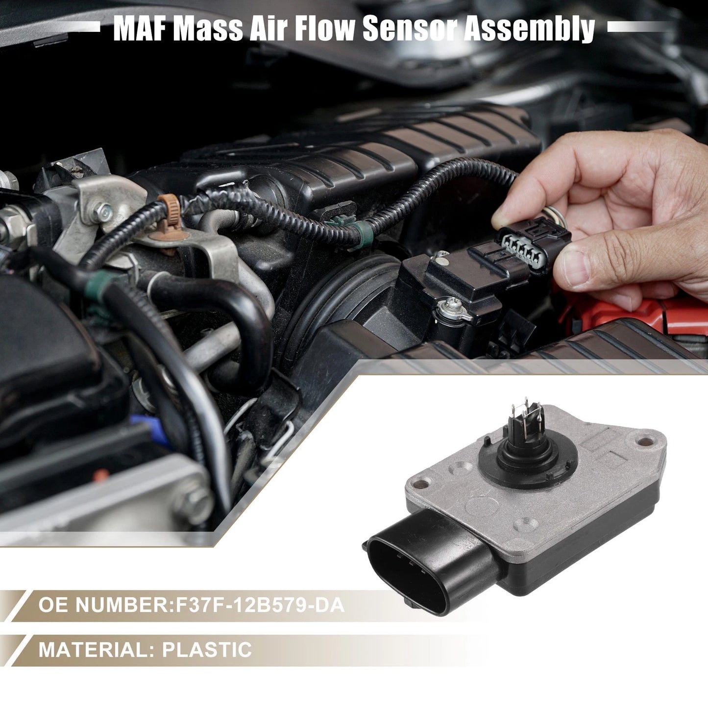 MAF Mass Air Flow Sensor Assembly for Ford Ranger (1998-2011)