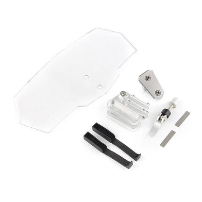 Adjustable Clip-On Windshield Windproof for Universal Motor - Clear
