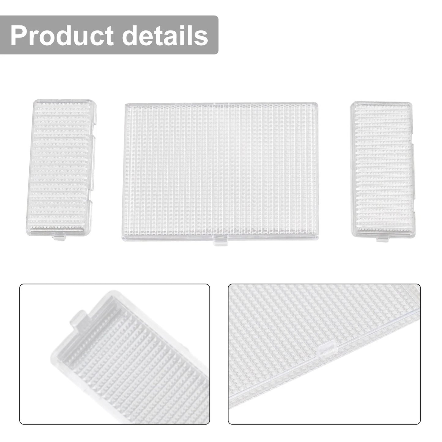 3 Piece Clear Dome Light Lens Cover for Chevy/GMC Pickup (1988–1998)