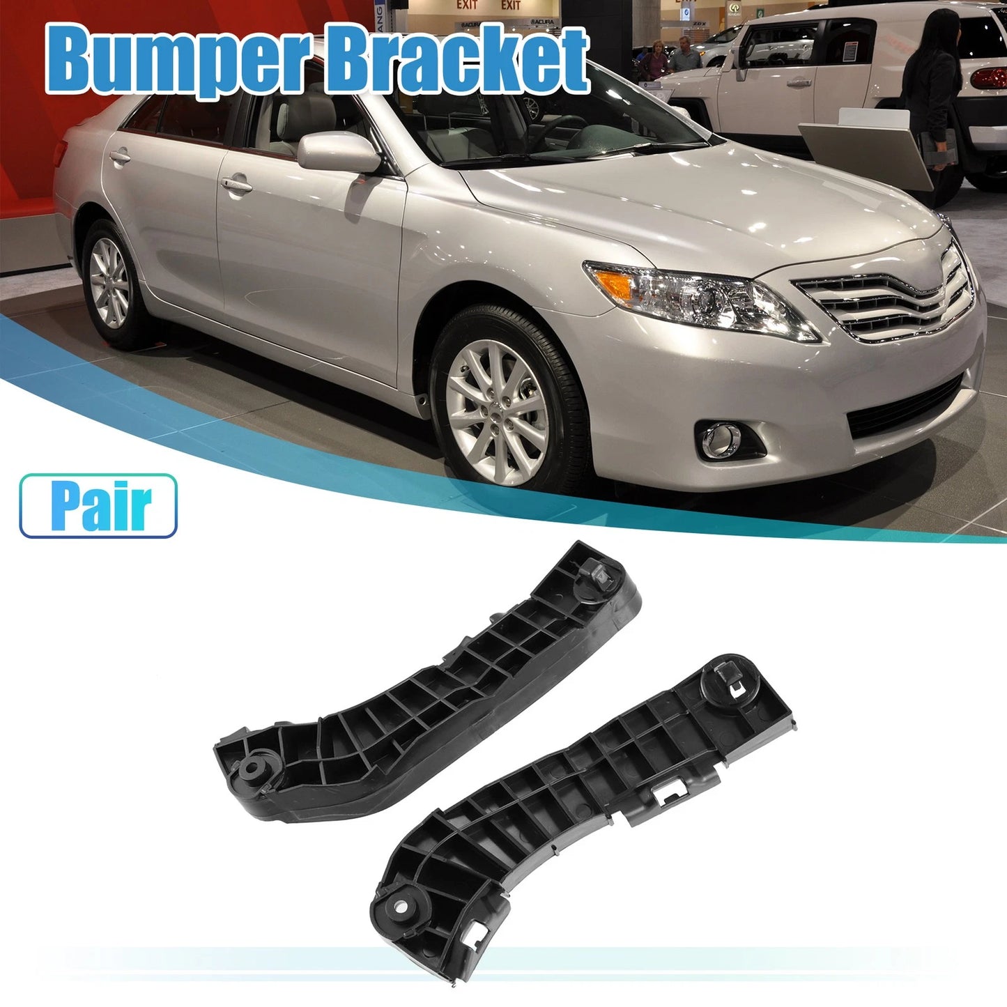 Front Bumper Mounting Bracket 1 Pair for Toyota Camry