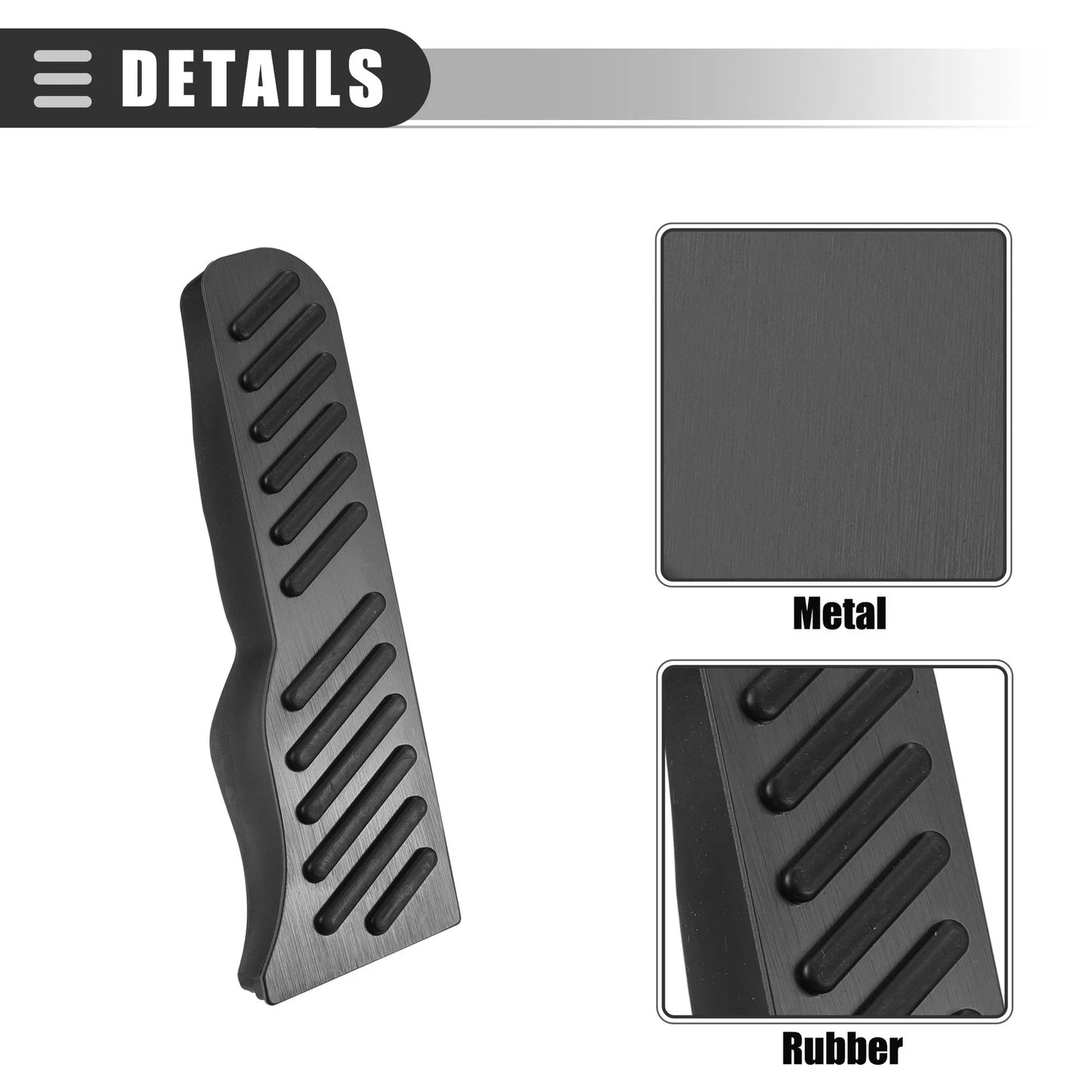 Brake & Accelerator Pedal Covers for Chevrolet Camaro (2016-2023) Black
