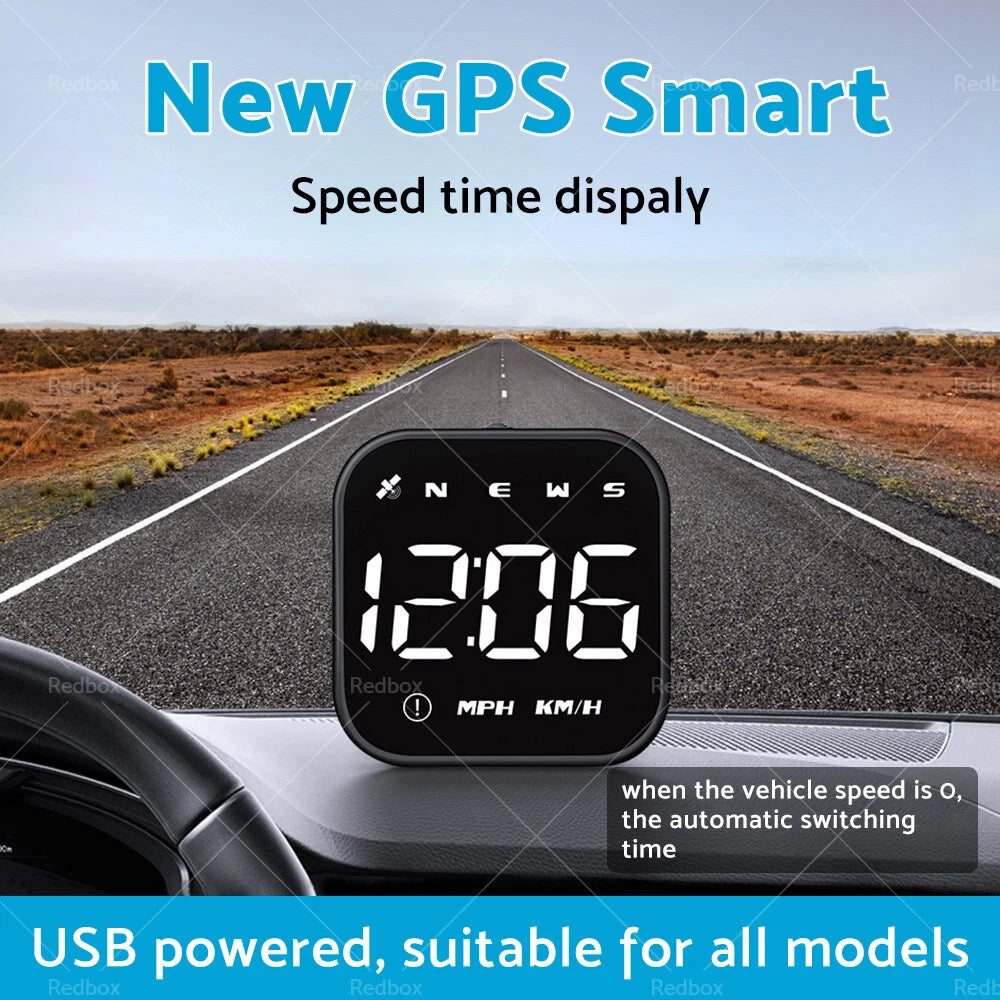 HUD Head Up Display LED GPS Speedometer for Universal Cars