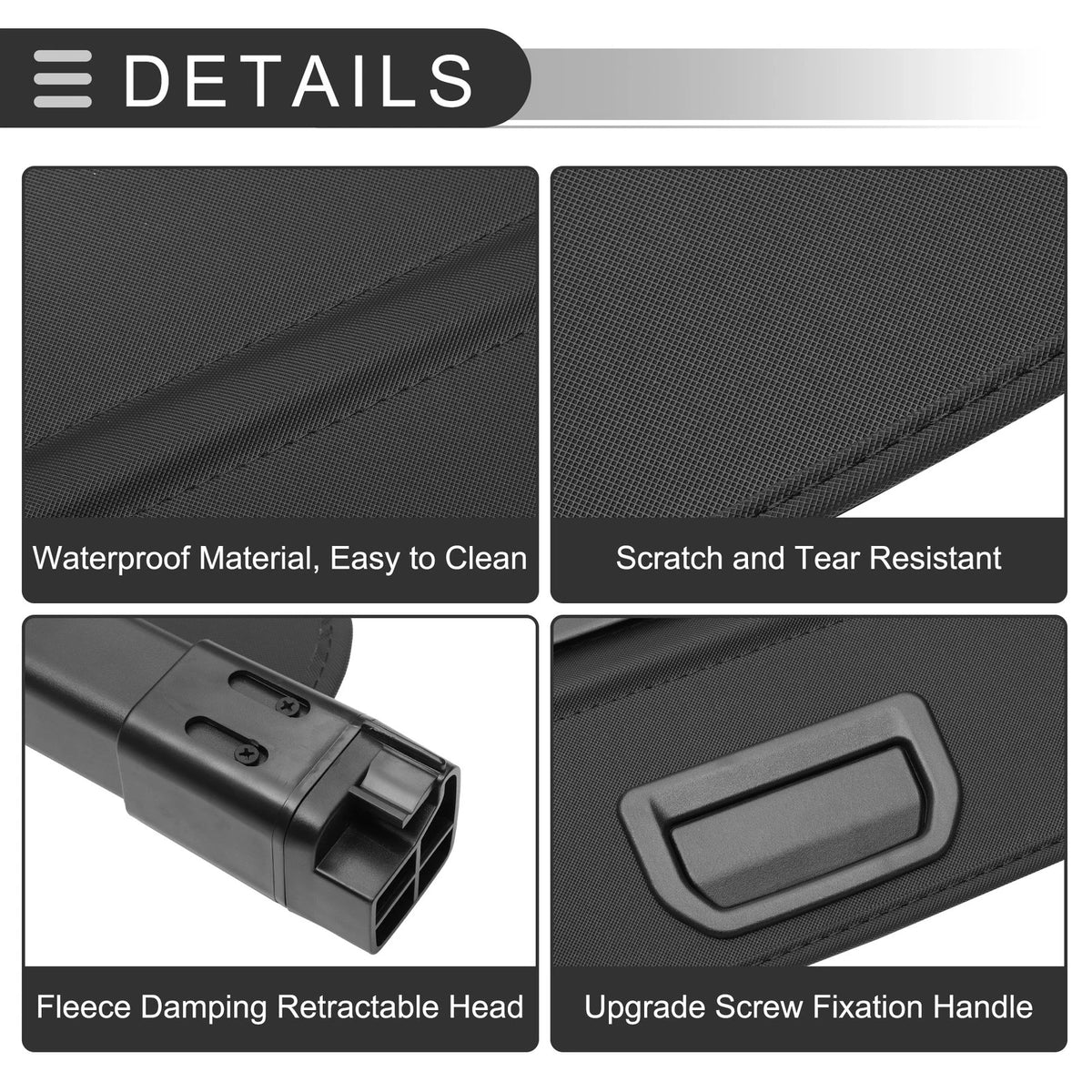 Retractable Cargo Cover for BMW X5 2007-2018 Rear Trunk Parcel Shelf Black