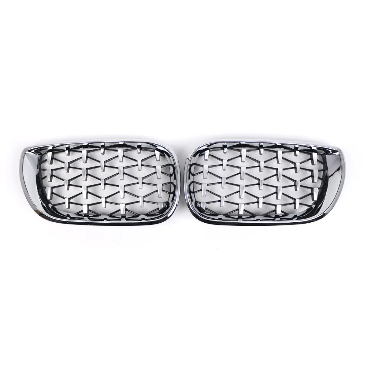 Chrome Front Grill Diamond Metero Style for BMW E46 3 Series (2002-2005)