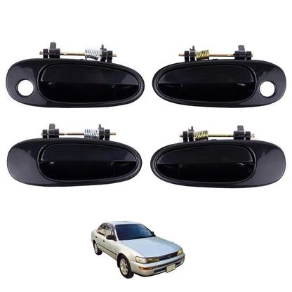 Outer Door Handle Black Set 4 Fits Toyota Corolla AE100 AE101 Sedan 1991-96 D05