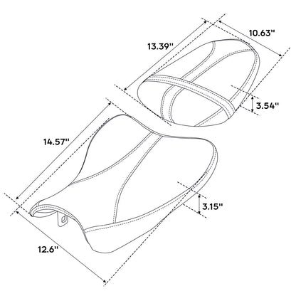 Rider & Passenger Seats for Suzuki GSXR1000 (2007-2008)