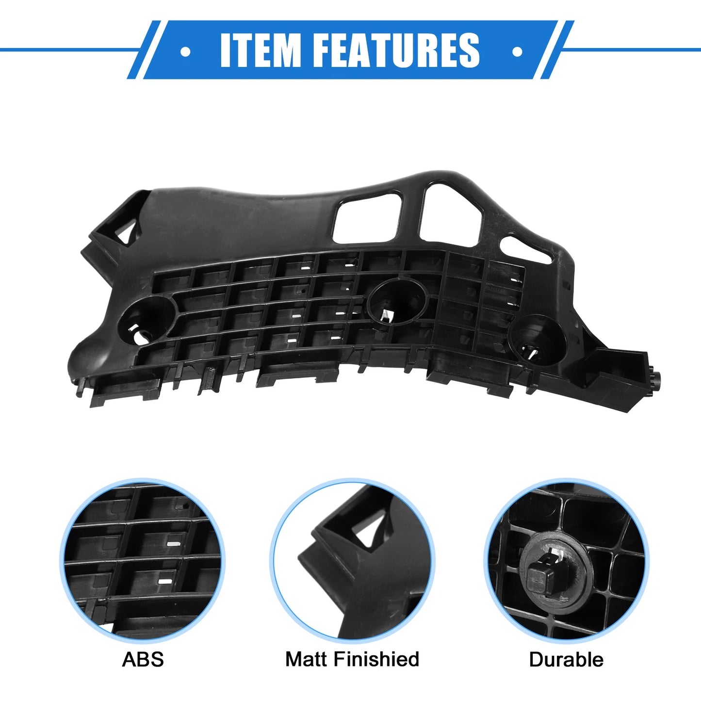 Front Right Bumper Mounting Bracket for Toyota C-HR (2018-2022) Black
