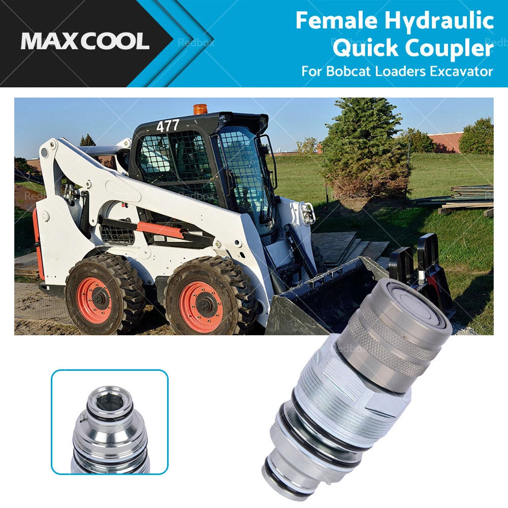 Hydraulic Female Flat Face Quick Coupler 46mm for Bobcat
