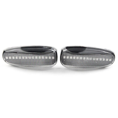 LED Sequential Dynamic Clear Side Marker Lights for Benz C E CLK Class (1995-2002)