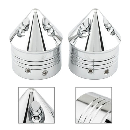 Front Wheel Axle Nut Cover Cap for Harley Touring Road Glide Dyna Softail