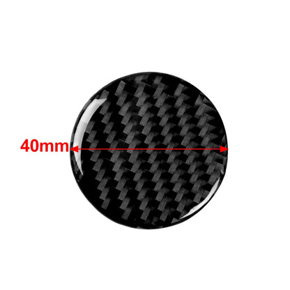 Carbon Fiber Central Control Switch Button Cover for Audi A4 B9 (2017-2019)