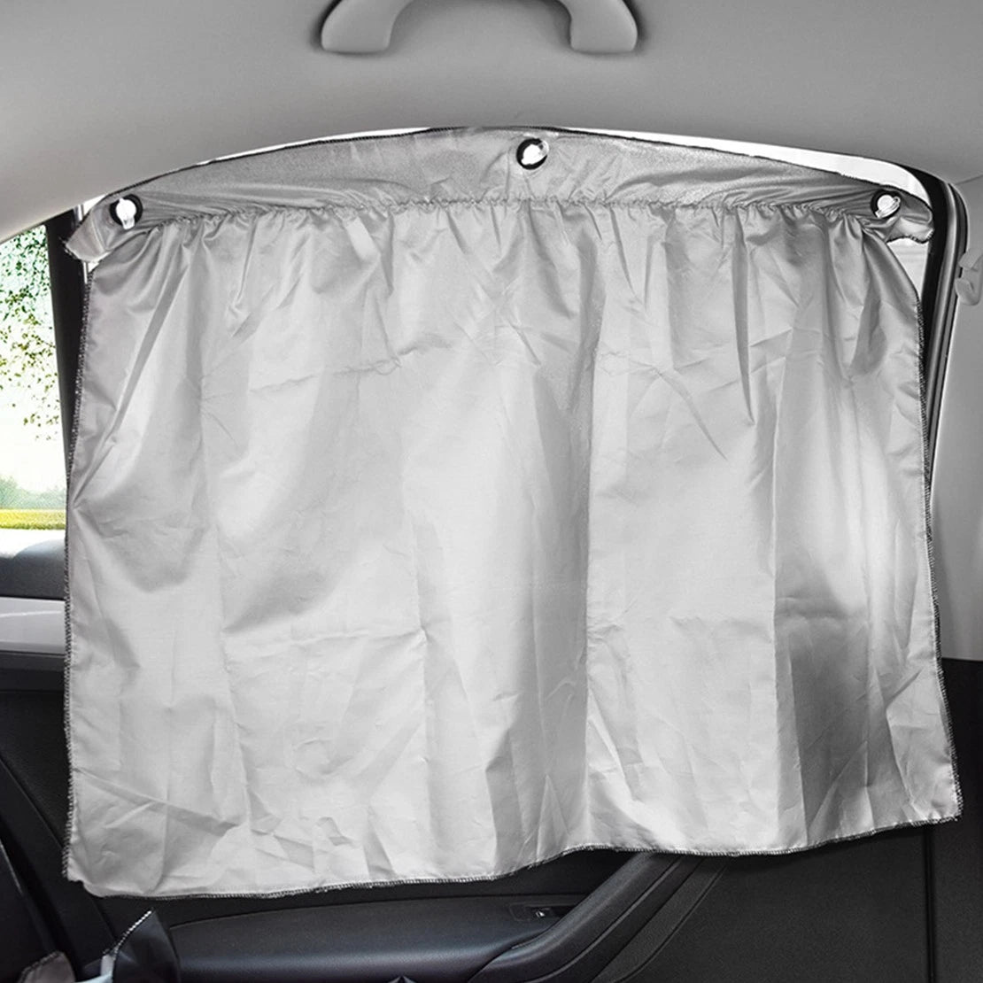 2 x Folding Car Side Window Sun Shades UV Protection Covers