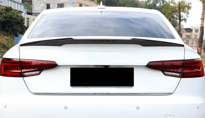 Rear V Style Boot Spoiler Wing for Audi A5 S5 B9 4-Door Carbon Fiber (2017-2022)