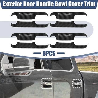 8 x Car Exterior Door Handle Bowl Cover Trim for Ford F-150 (2015-2020)