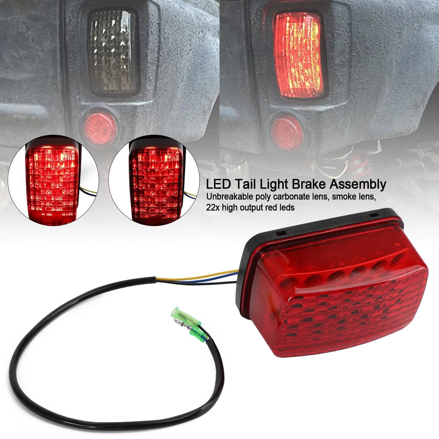 Tail Light for Yamaha Viking Bruin Wolverine 660 450 350 400 (2004-2023)