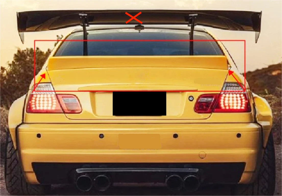 Unpainted Rear CSL Style Spoiler Wing for BMW 3 Series E46 Sedan (1999-2006)