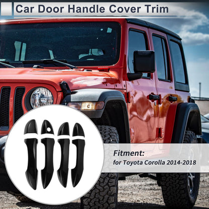 Door Handle Cover Trim / Durable Tailgate Black / for Toyota Corolla