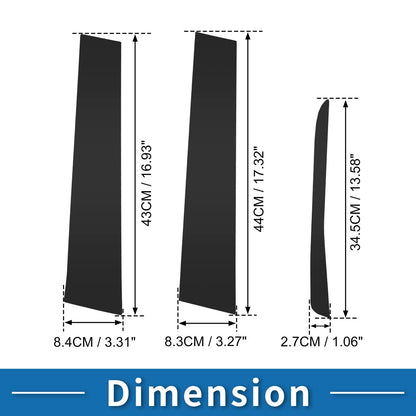7pcs Door Pillar Window Trim for Ford Maverick (2022-2023) Black