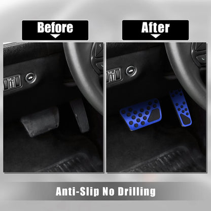 Anti Slip Brake & Gas Accelerator Pedal Cover Kit for Dodge/Chrysler Blue