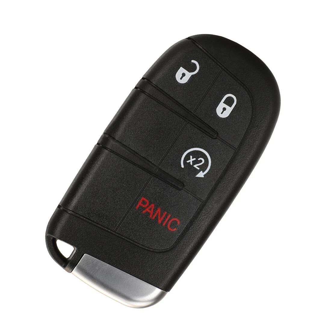 Panic Button Car Key Cover for Jeep Chrysler Dodge (Fits Multiple Models)