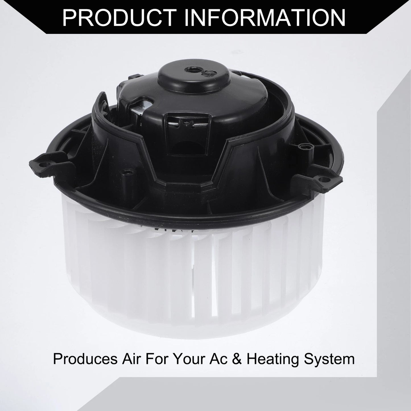HVAC Heater Blower Motor Assembly for Chevrolet Sonic (Black)