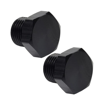 2 x Aluminum 6AN Block Off Cap ORB Plug Male Fitting Adapters for Universal