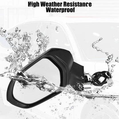 7 Pin Left Side Exterior Door Mirror Assembly Black for Toyota Corolla (2020-2024)