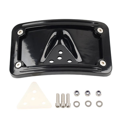 Curved Laydown License Plate Frame Mount for Harley Dyna Fat Bob (2006-2023)