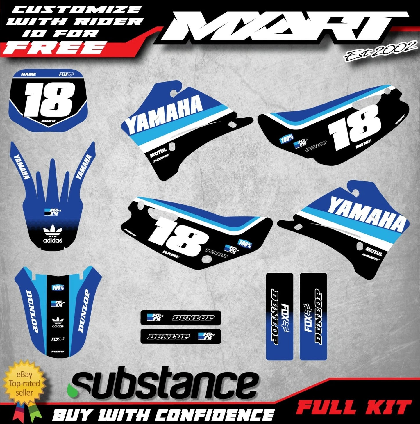 Graphics Kit for Yamaha TTR 125 (2000-2007)