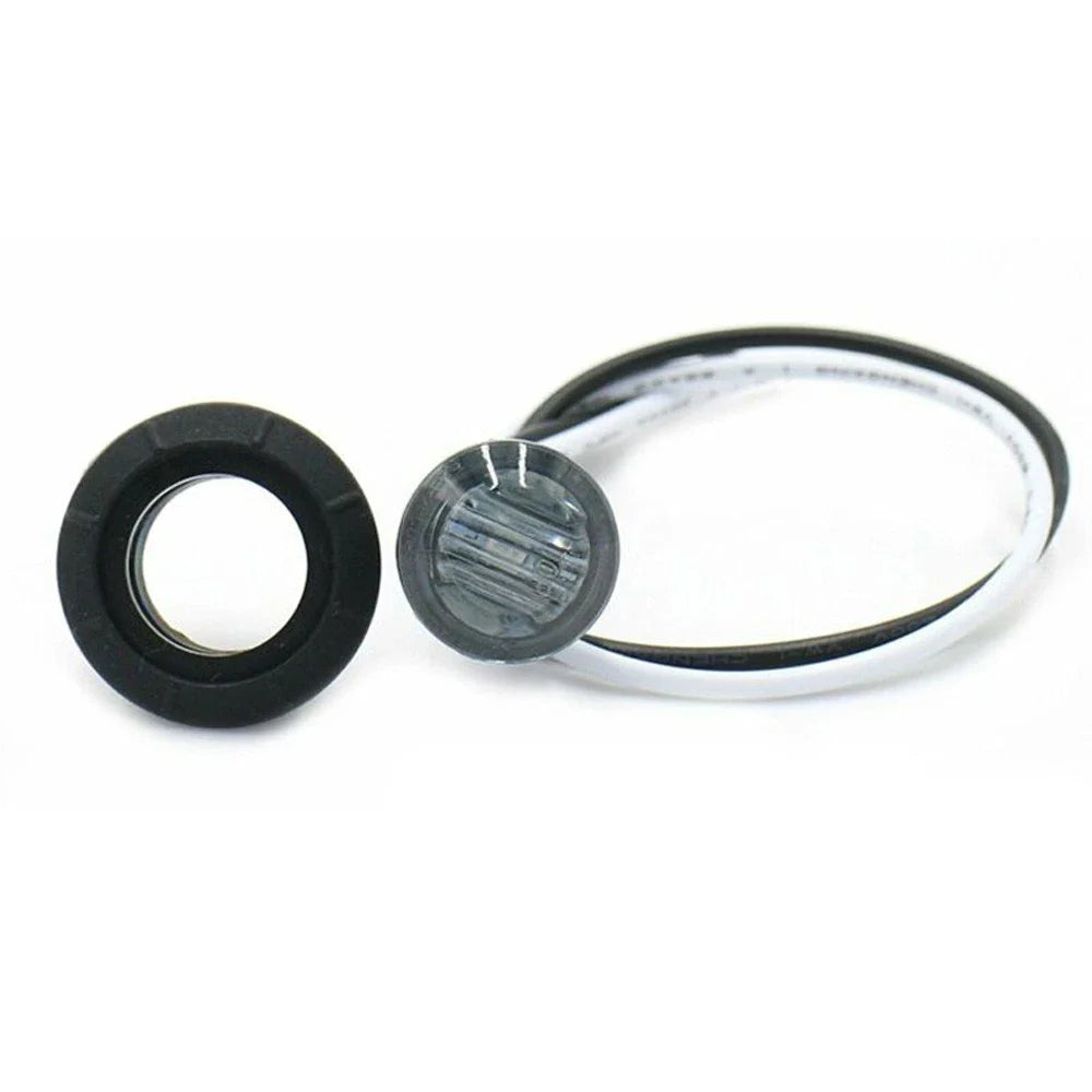 Portable Turn Signal Lights Side Marker White 4Pcs for Auto, 80LM