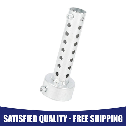 48mm Motorcycle Exhaust Pipe Baffle Muffler Silver Tone for Universal