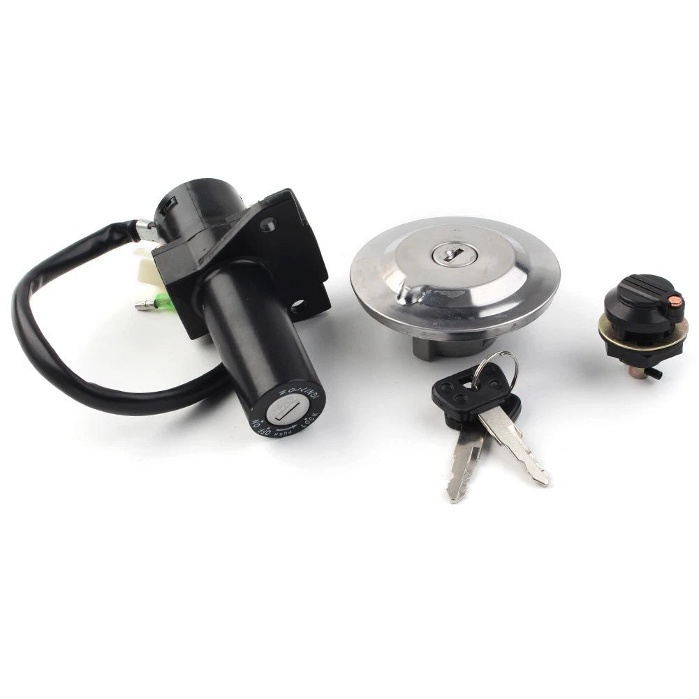 Ignition Switch Fuel Cap Lock Seat Key Set for Yamaha YBR125 (2002-2013)