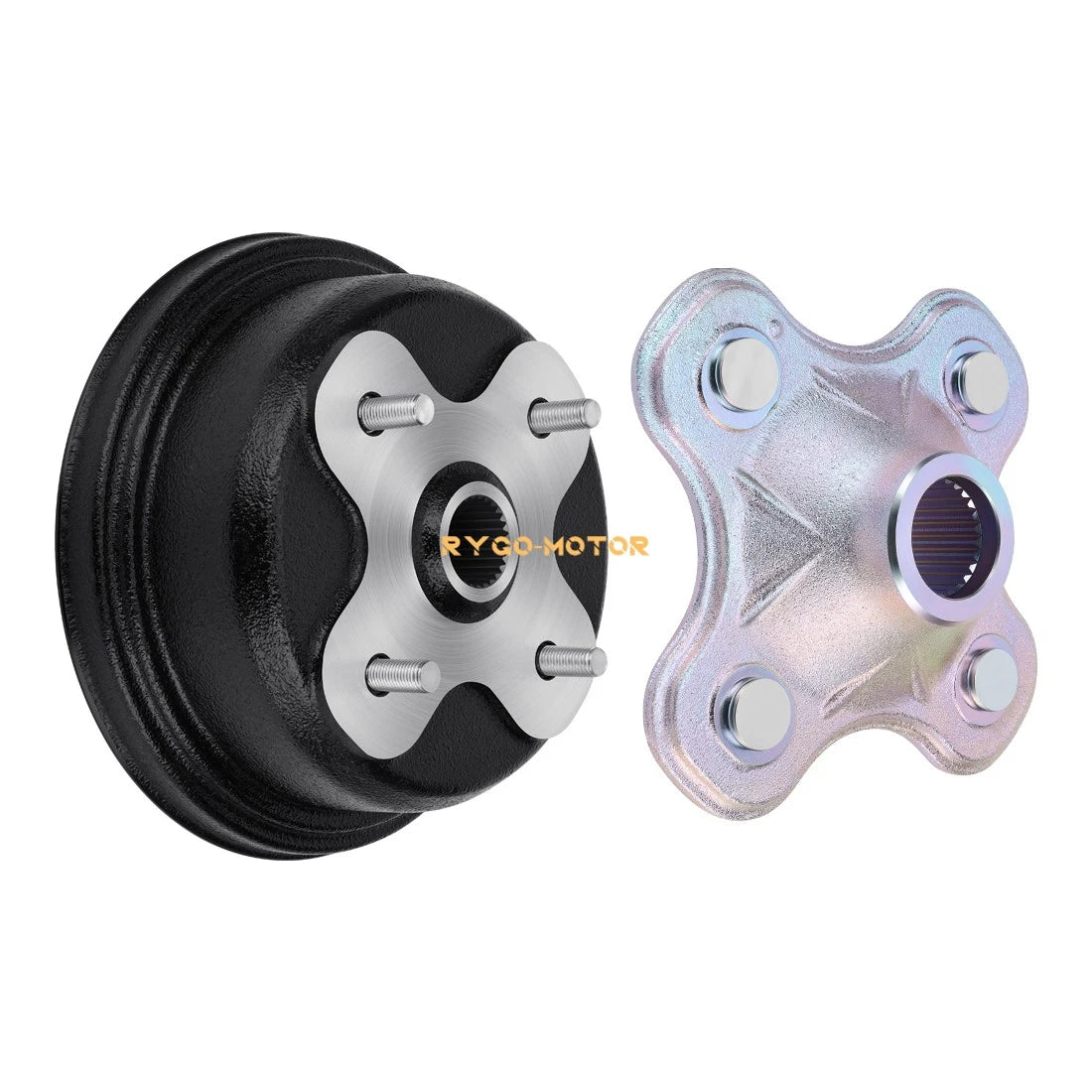 Rear Axle Shaft & Drum Hub for Yamaha Big Bear 350 Kodiak (1997–1999)
