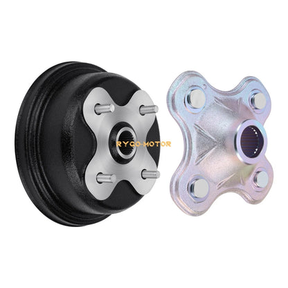 Rear Axle Shaft & Drum Hub for Yamaha Big Bear 350 Kodiak (1997–1999)