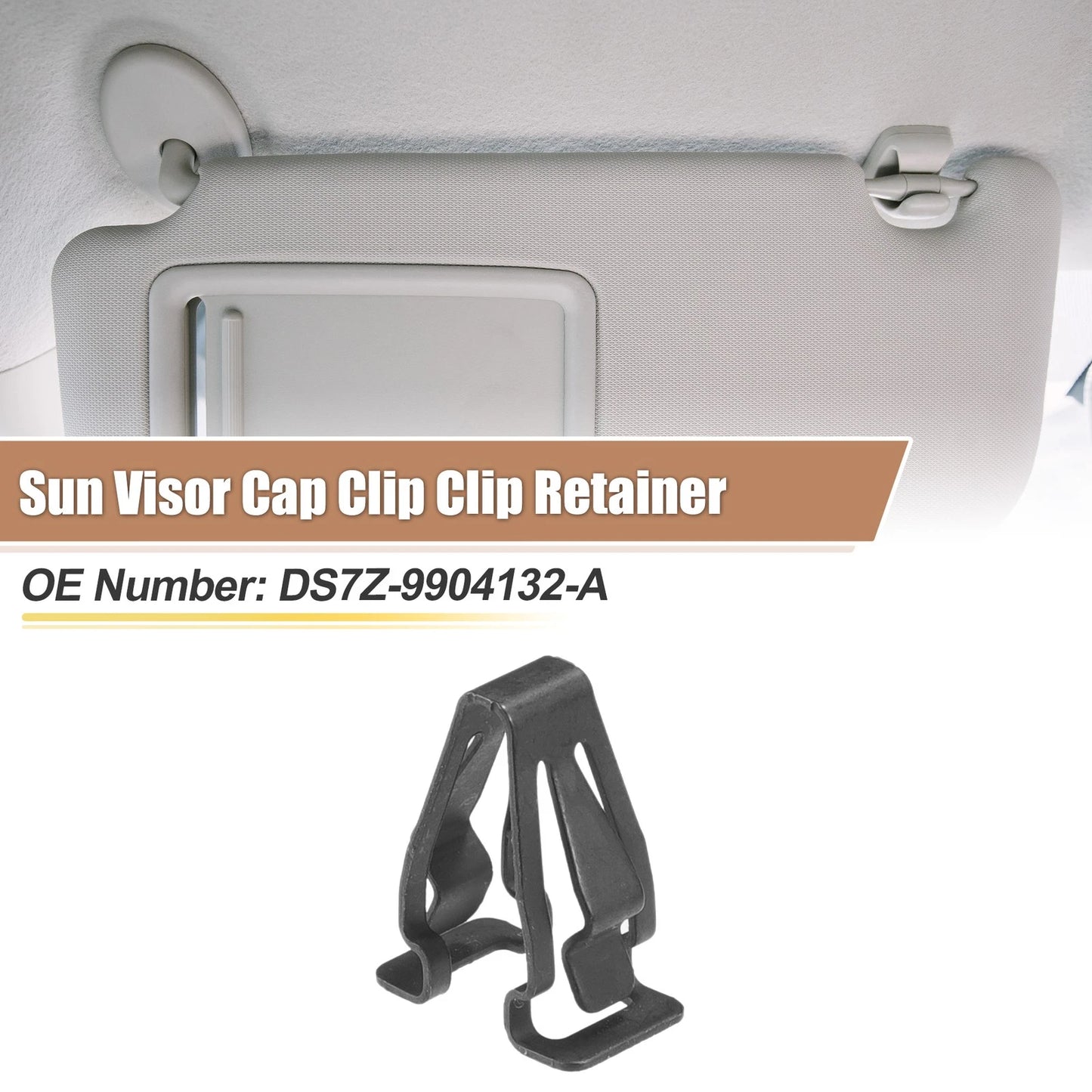 Black Sun Visor Cap Clips for Ford Edge (2015-2023)