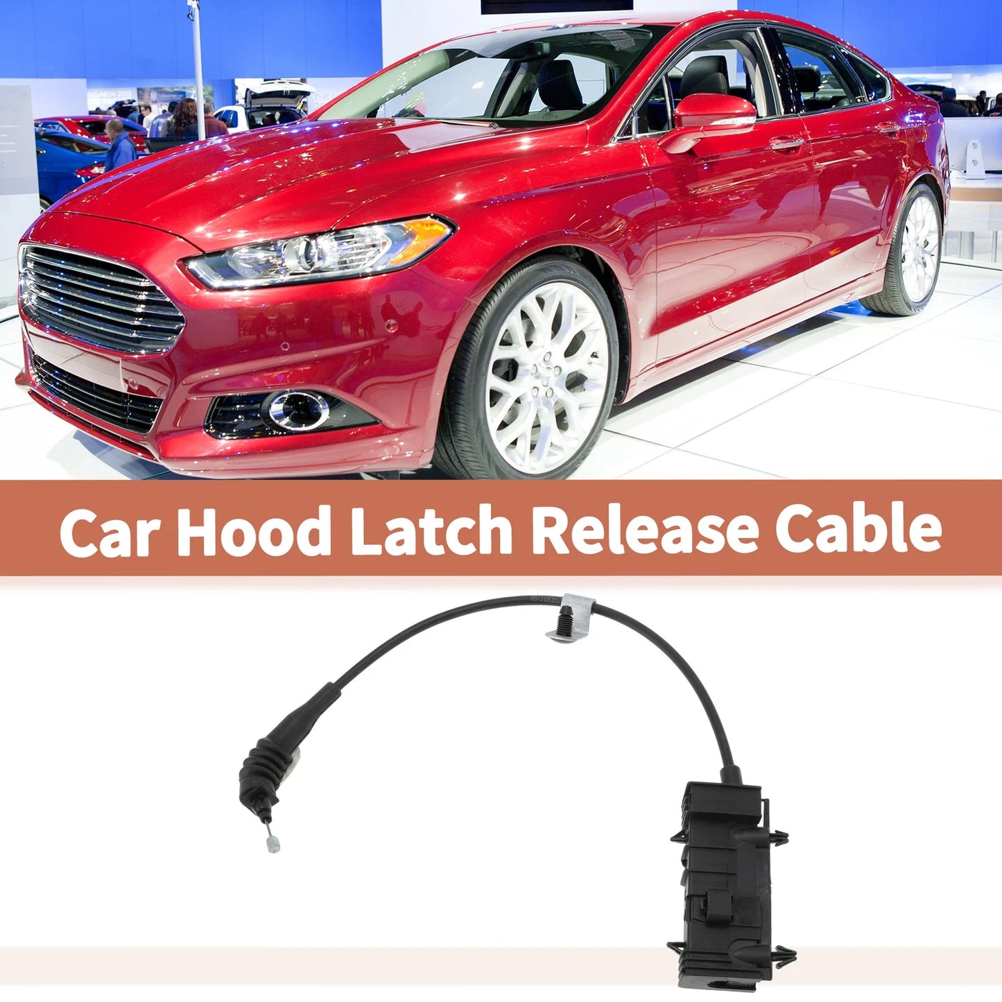 Front Hood Release Cable for Ford Fusion 2013-2016 (2 x)