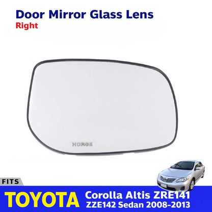 Side Mirror Glass Lens Right Fits Toyota Corolla Altis Yaris Belta Sedan 2008-13